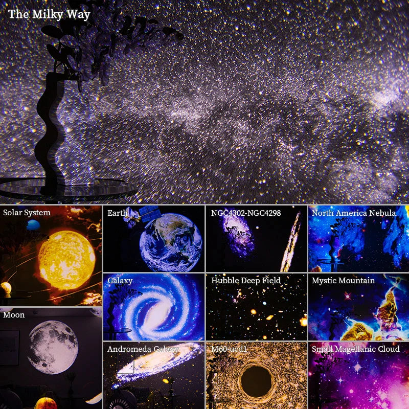 CosmoDreamer™ | 12-in-1-Sternen- und Galaxienprojektor: Universum erleben