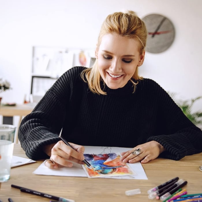 Elegantes Aquarellpinsel-Set™ – Entfesseln Sie Ihre Meisterwerke überall, sauber und mühelos