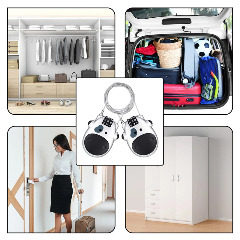 1+1 GRATIS | FlexiLock™ Tragbares Anti-Diebstahl-Teleskop-Drahtschloss