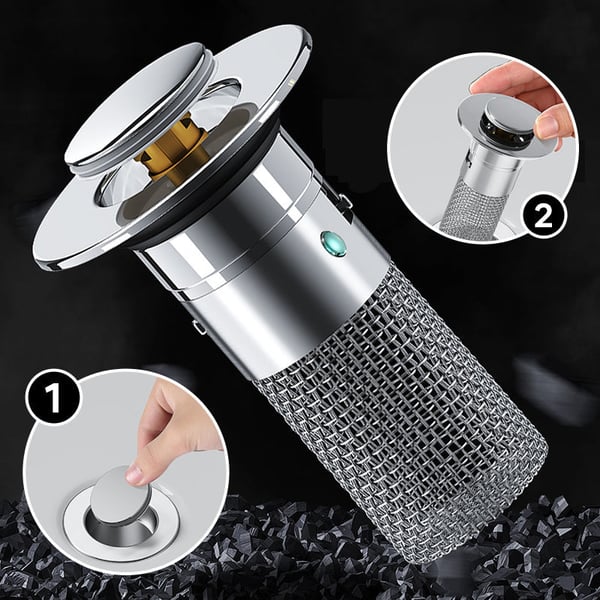 1+1 GRATIS | Filterplug™ Spülbecken freihalten, kein Klempner nötig!