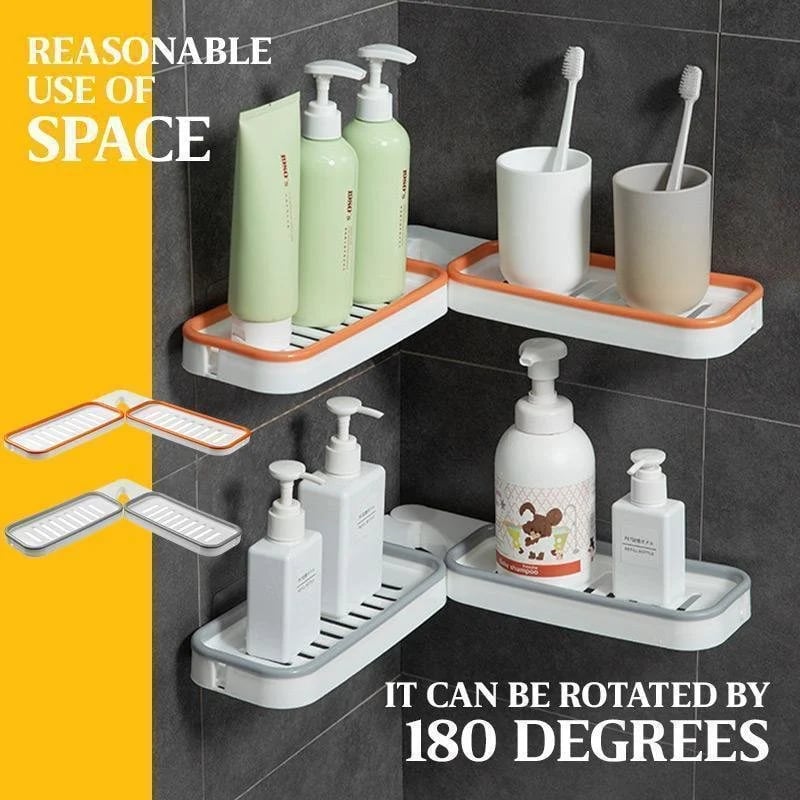 AquaSpin™ Eckorganizer — Verwandeln Sie jede Badezimmerecke in eine mühelose, trockene, schimmelfreie Aufbewahrung