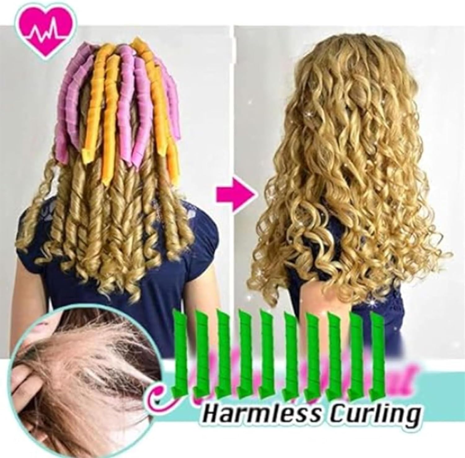 CurlFree™ - Hitzefreies Lockenstab-Set