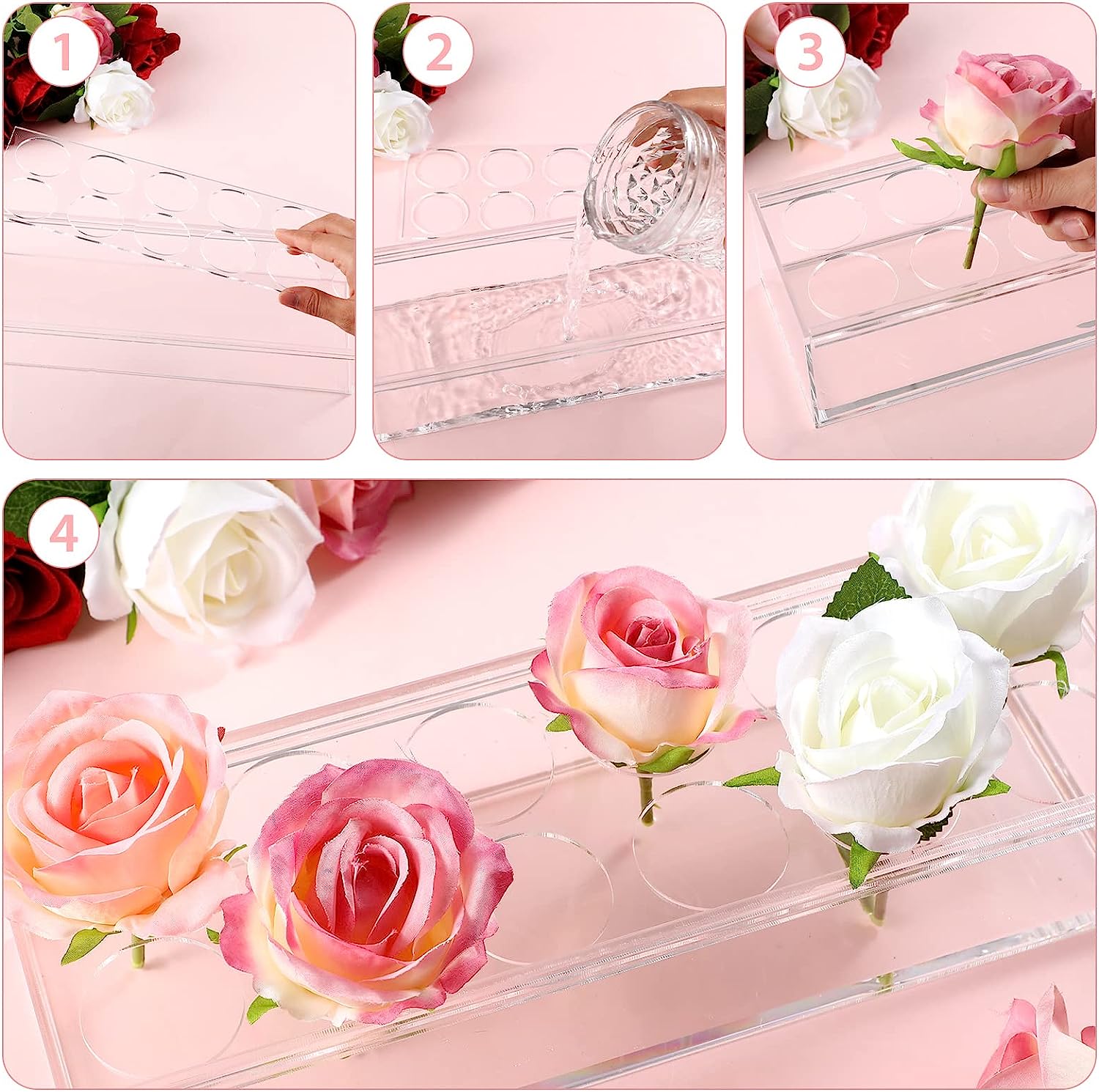 AcriVase™ - Die perfekte Vase für kreative Blumenarrangements!