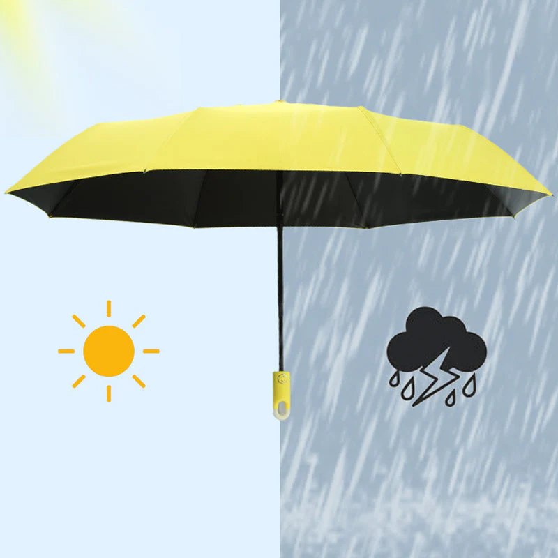 Dreifach-Regenschirm - Einziehbarer Regenschirm mit Schnalle