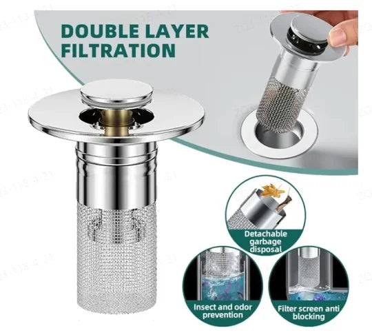 1+1 GRATIS | Filterplug™ Spülbecken freihalten, kein Klempner nötig!