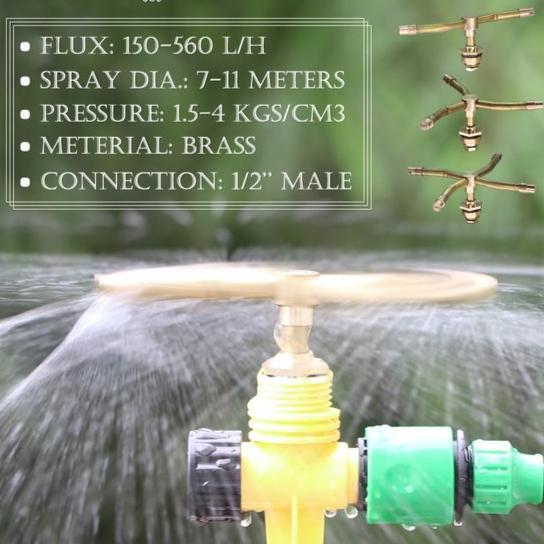 3/4 Arm Automatische Rotationsspritze™ - Effiziente Rasenbewässerung