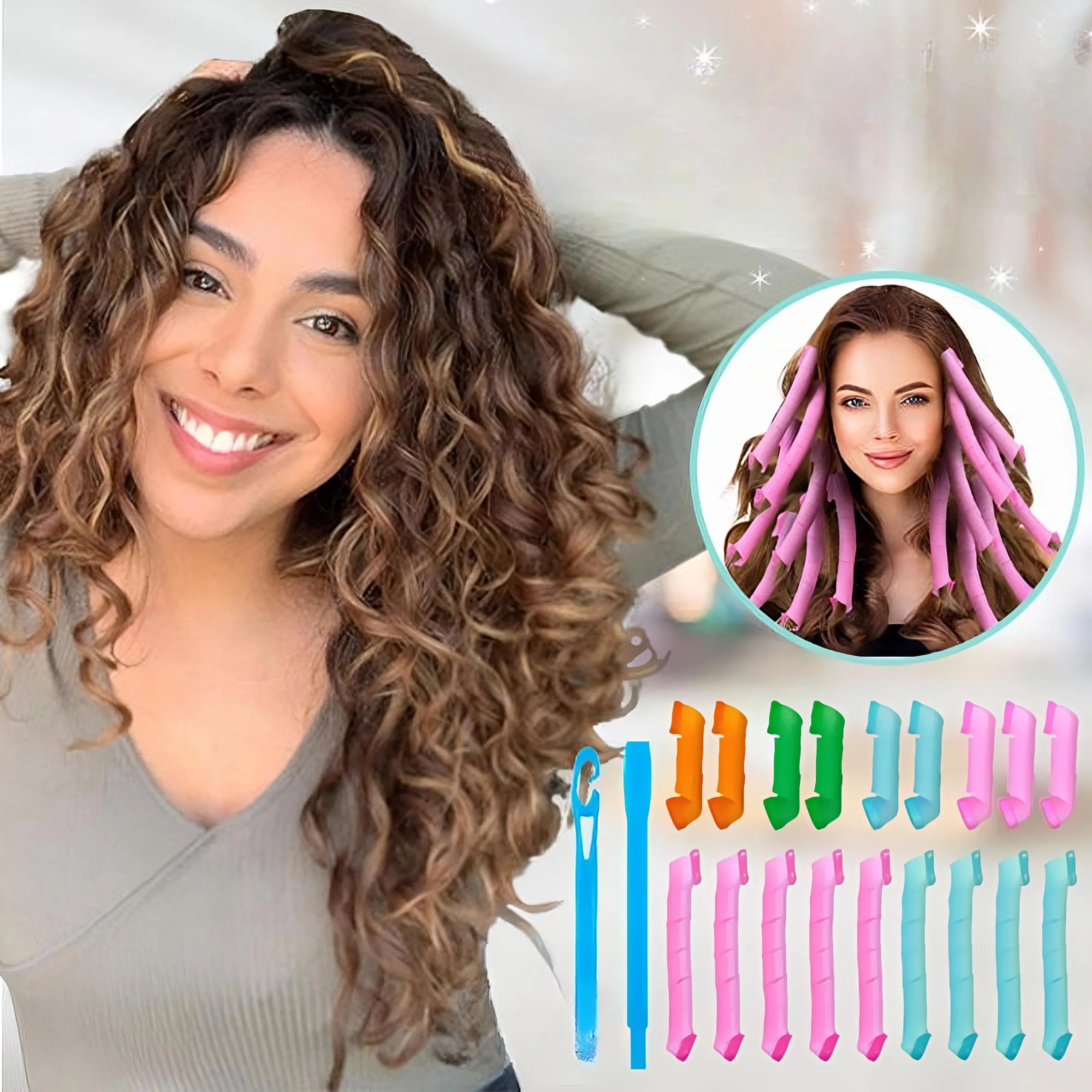 CurlFree™ - Hitzefreies Lockenstab-Set