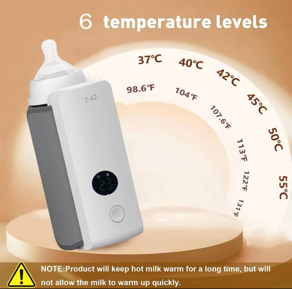 Flaschenwärmer™, Halten Sie das Babyfläschchen mühelos warm.