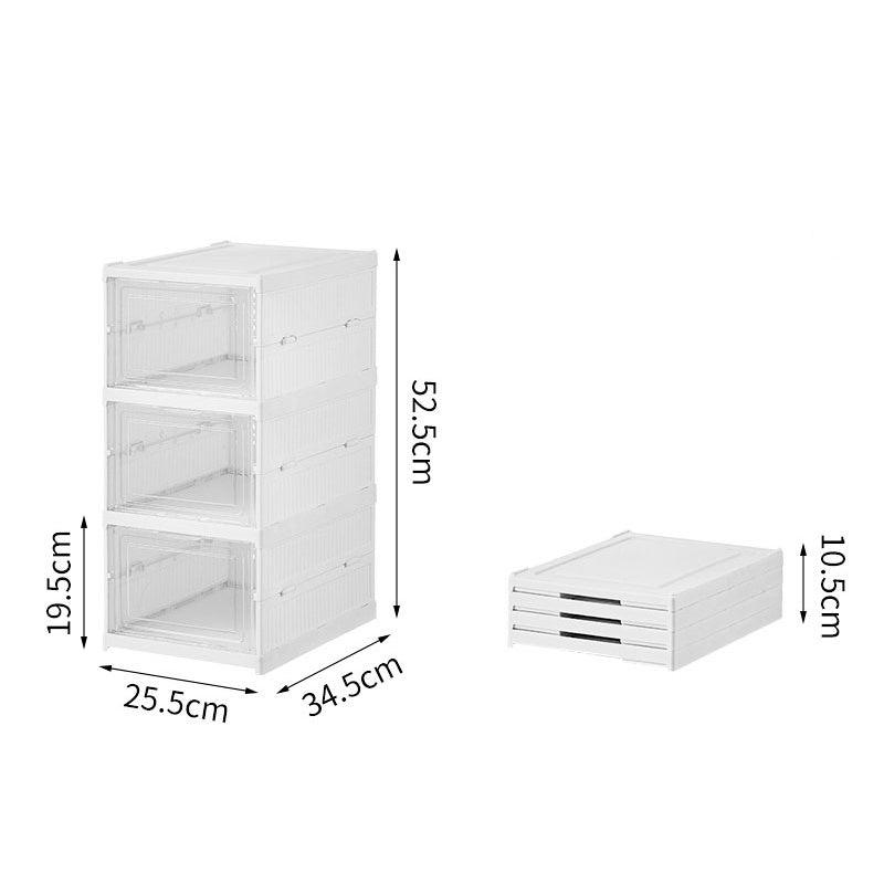 ClearStack™ - Zusammenklappbares und transparentes Schuhregal