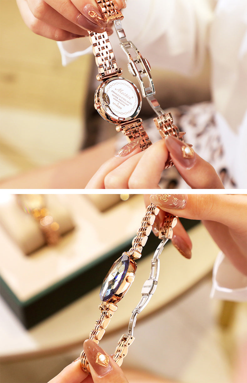 CrystalWristwatch™ - Diamant-Blumenuhr
