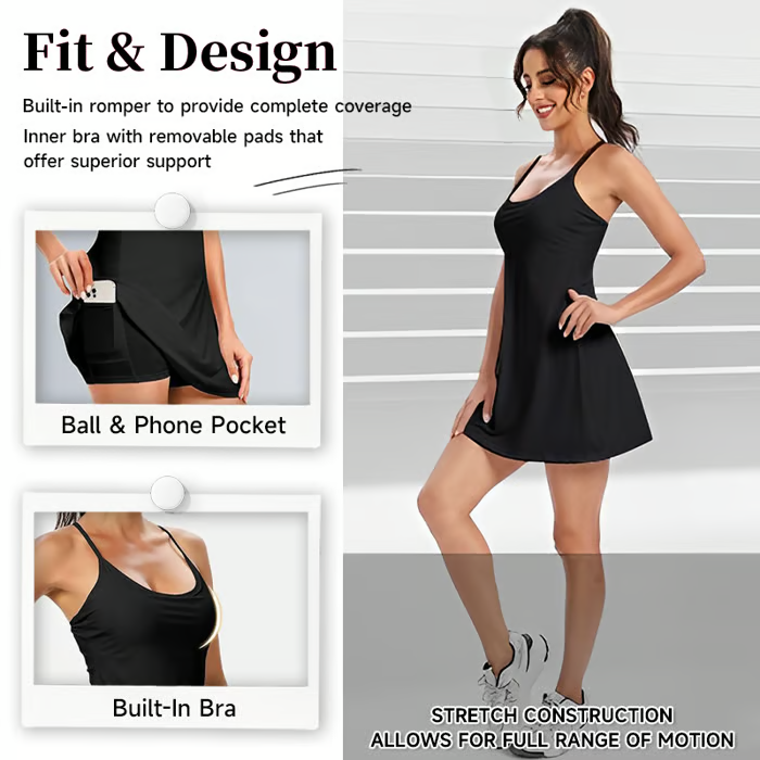 VelaFlow™ Kleid — Bewegungsfreiheit, den ganzen Tag makellos aussehen