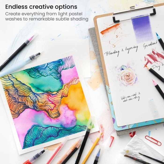 Elegantes Aquarellpinsel-Set™ – Entfesseln Sie Ihre Meisterwerke überall, sauber und mühelos