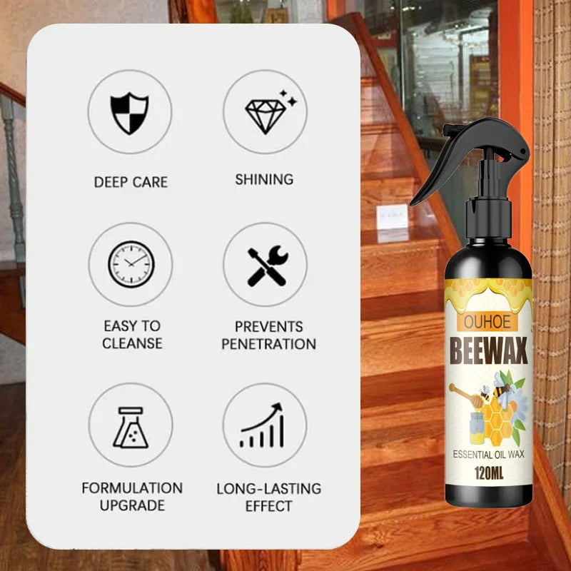 1+1 GRATIS | Beeswax™ stellt die natürliche Schönheit von Holz in Minuten wieder her