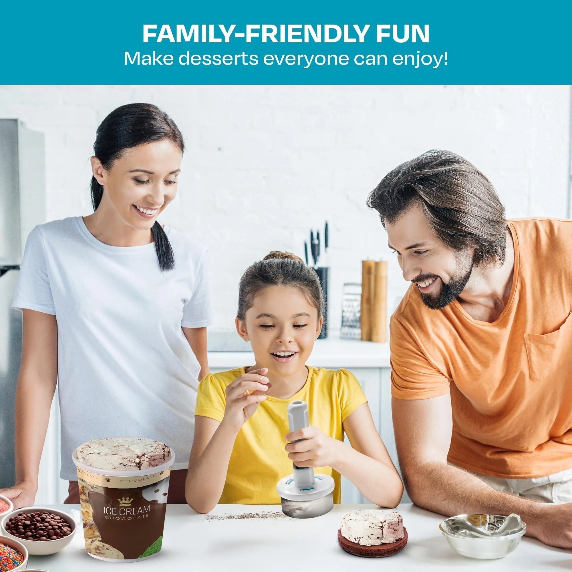 1+1 GRATIS | FrostServe Pro™  – Perfekte Eissandwiches sofort zubereiten, ohne Aufwand oder Chaos