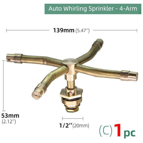 3/4 Arm Automatische Rotationsspritze™ - Effiziente Rasenbewässerung