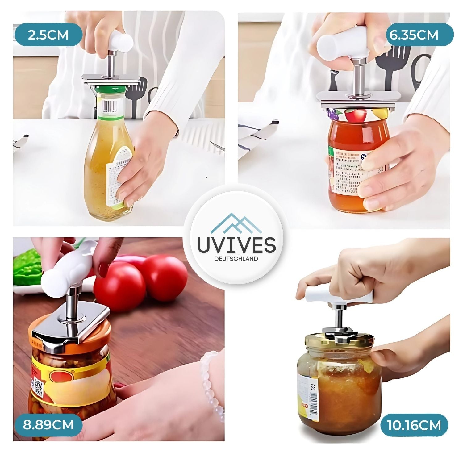 1+1 GRATIS | CapCracker™ Müheloses Öffnen von Gläsern für schmerzreduzierte Hände