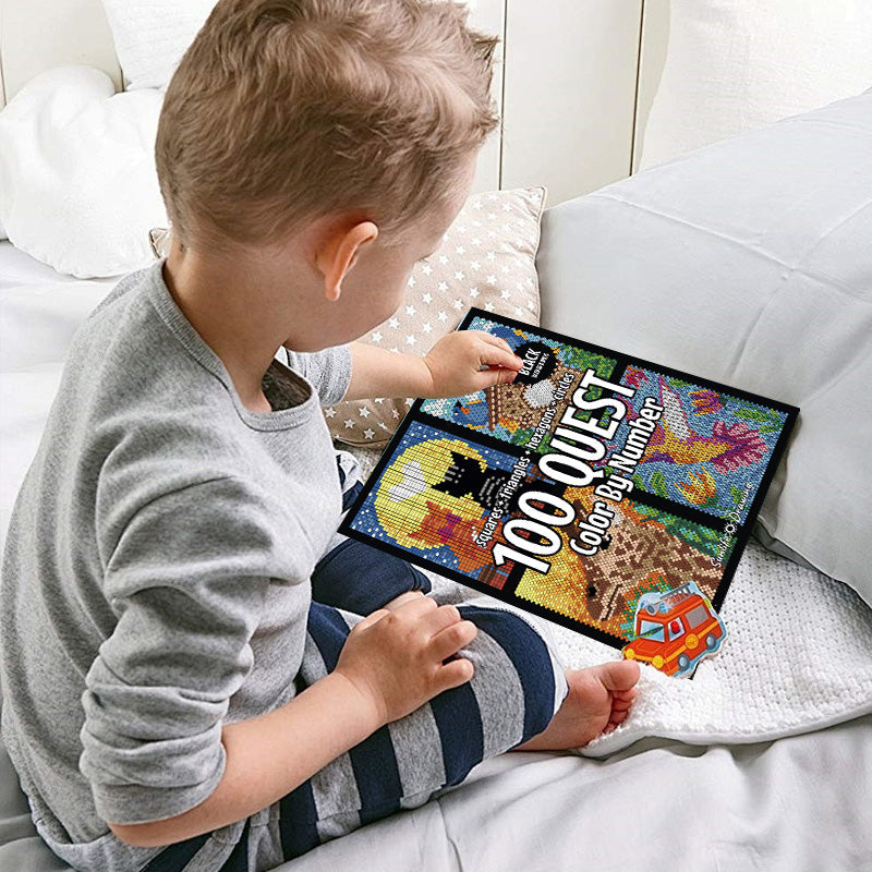 ColorQuest™ – 100 Quest Färbung Aktivität Buch