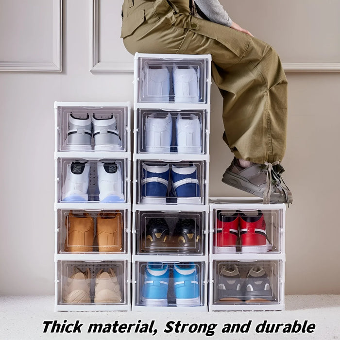 ClearStack™ - Zusammenklappbares und transparentes Schuhregal