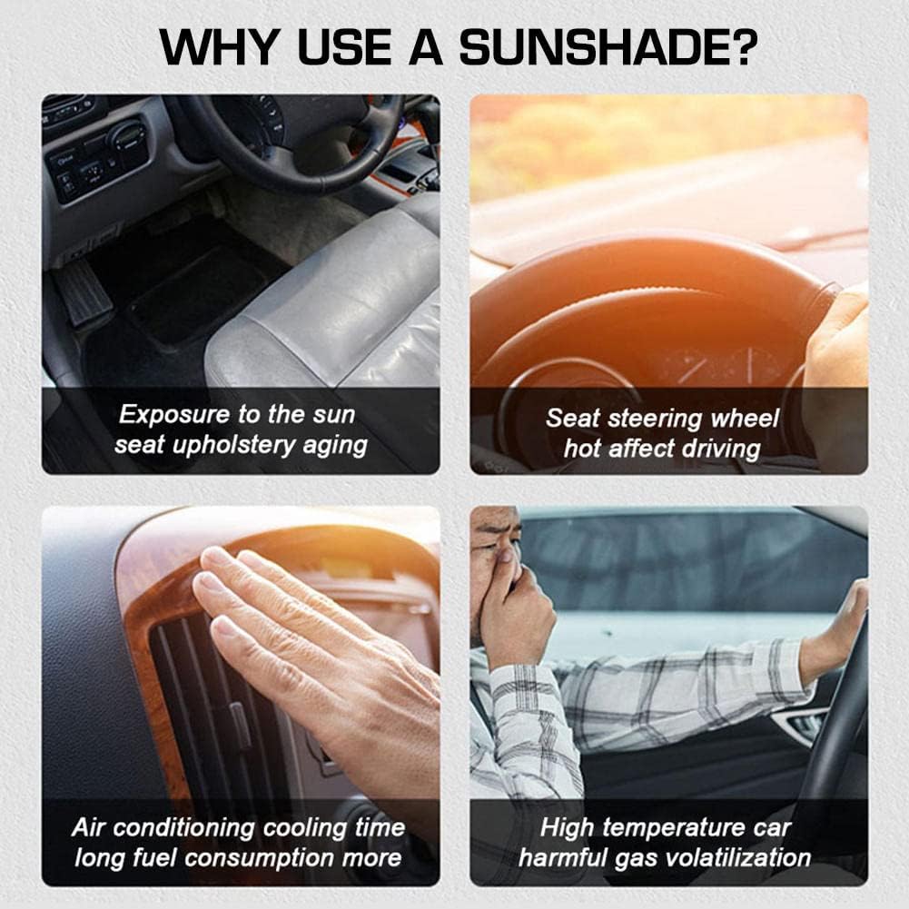 1+1 GRATIS | SunShield Pro™ Windschutzscheiben-Sonnenschutz, faltbarer Sonnenschutz