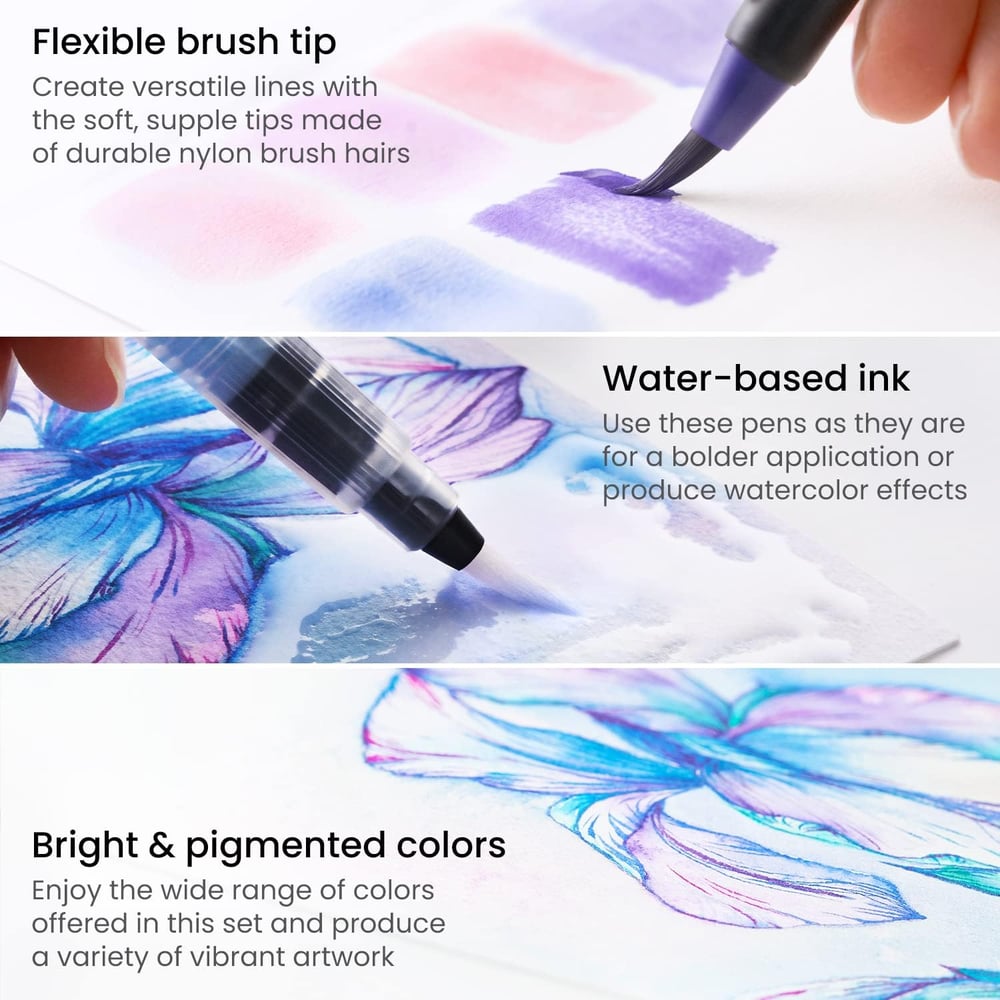Elegantes Aquarellpinsel-Set™ – Entfesseln Sie Ihre Meisterwerke überall, sauber und mühelos