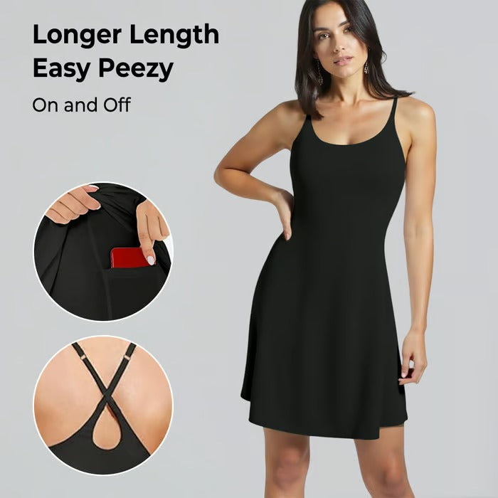 VelaFlow™ Kleid — Bewegungsfreiheit, den ganzen Tag makellos aussehen