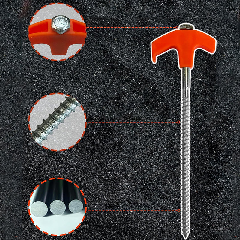 4+4 GRATIS | TwistPegs™ - Sichern Sie Ihr Zelt schnell