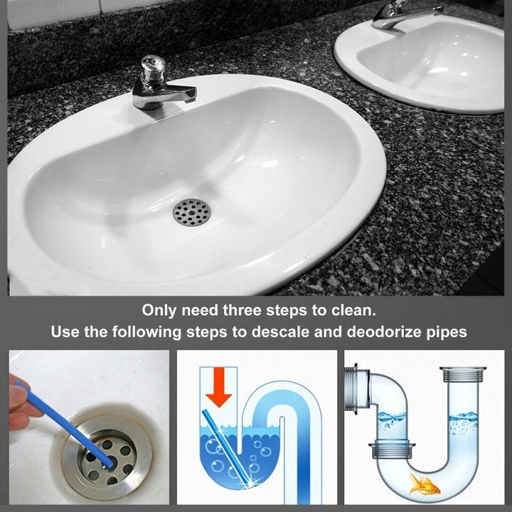 1+1 GRATIS | 12/set Pipe Cleaning Sticks™ — Mühelose monatliche Rohrreinigung für ein frisches, frei von Verstopfungen Zuhause