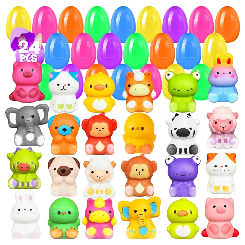 EggSquish™ - Squishy-Tierchen in bunten Überraschungseiern!