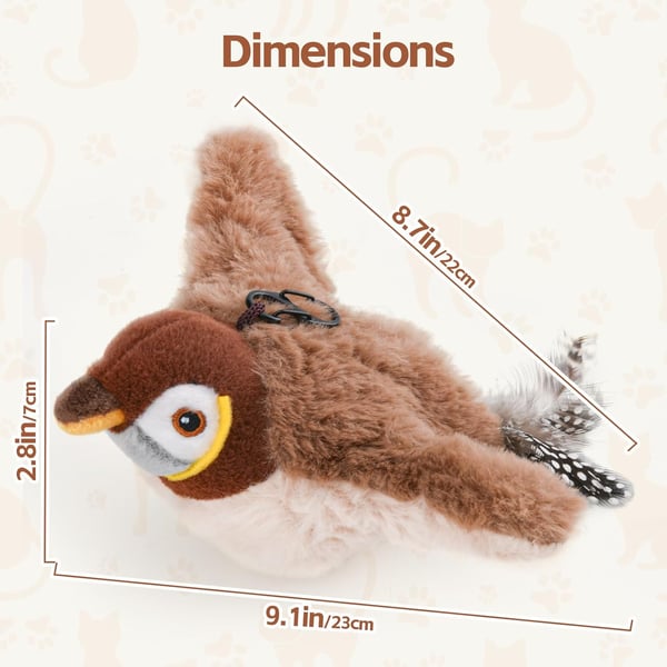 Chirp™ - Interaktives Vogelzwitscherndes Katzenspielzeug