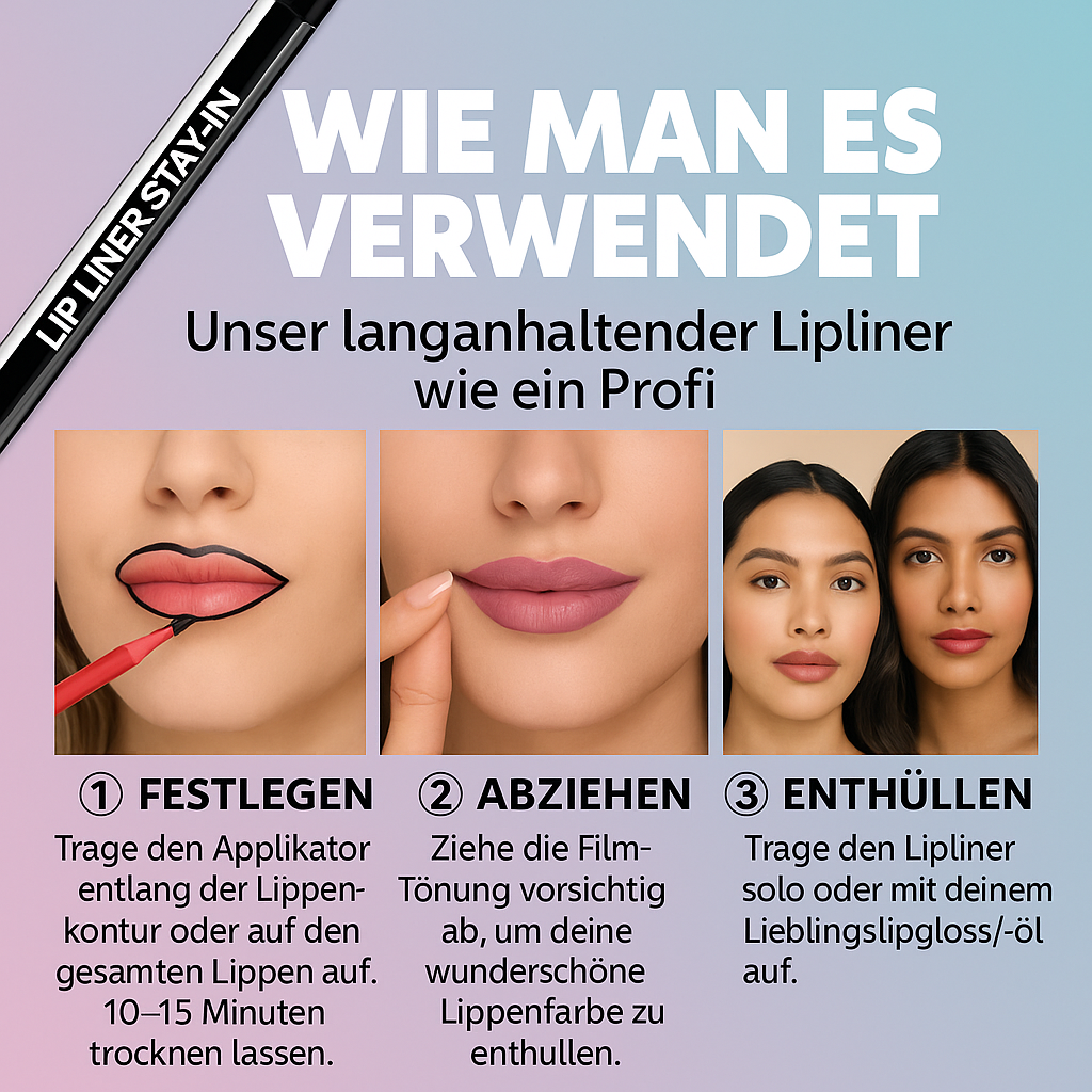 StainGlow™ – Der präzise Applikator sorgt für perfekte, definierte Lippenkonturen