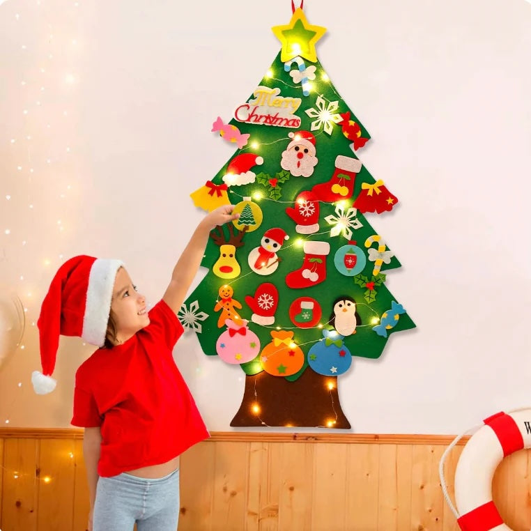 FestiTree™ - Selbstgestaltbarer Weihnachtsbaum für magischen Kinder-Spaß
