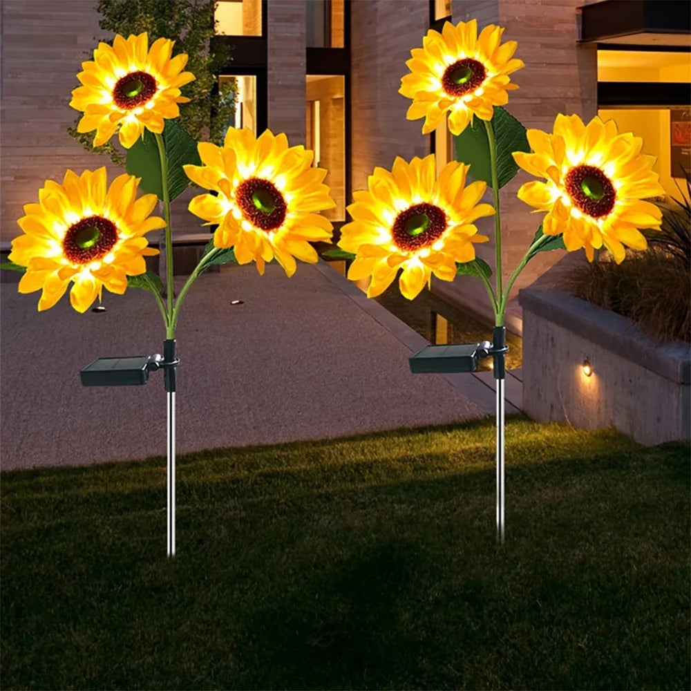1+1 GRATIS | SolarBloom™ Sonnenblumen-LED-Solarleuchten