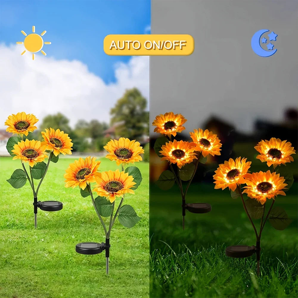 1+1 GRATIS | SolarBloom™ Sonnenblumen-LED-Solarleuchten
