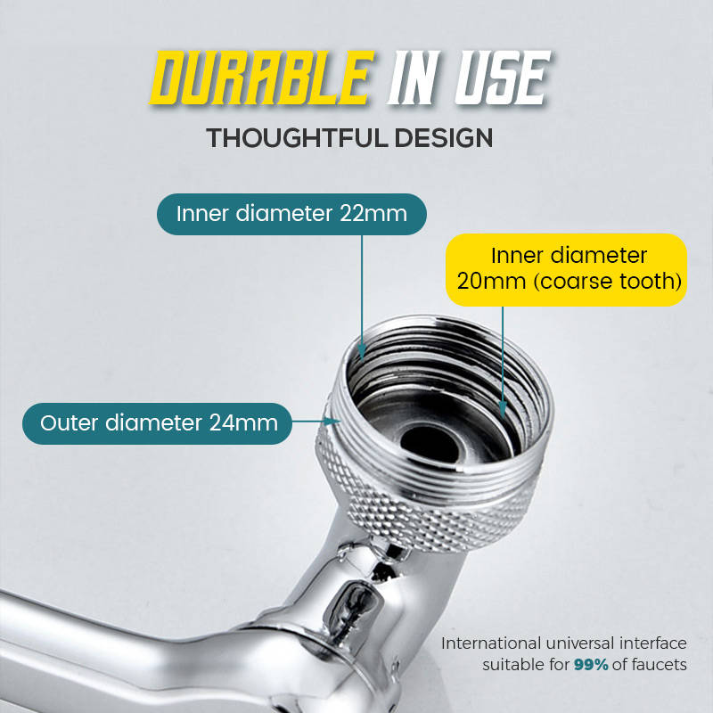 AquaFlex™ - 1080-Grad-Universal-Verlängerungshahn