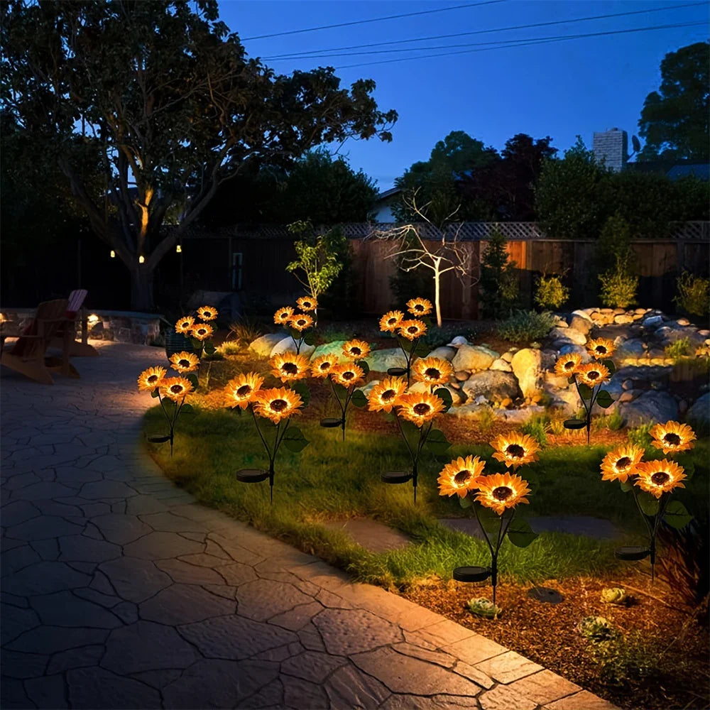 1+1 GRATIS | SolarBloom™ Sonnenblumen-LED-Solarleuchten