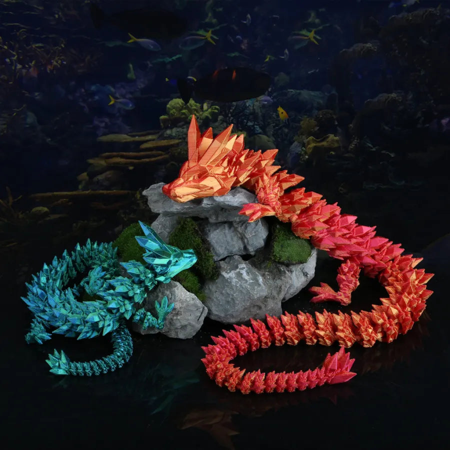 CrystalDragon™ - Dein interaktiver Drache für Spiel und Dekoration!