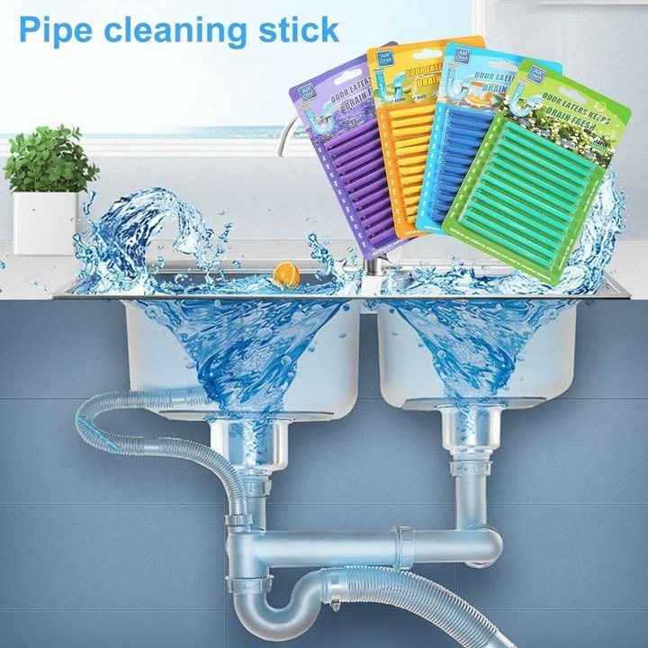 1+1 GRATIS | 12/set Pipe Cleaning Sticks™ — Mühelose monatliche Rohrreinigung für ein frisches, frei von Verstopfungen Zuhause