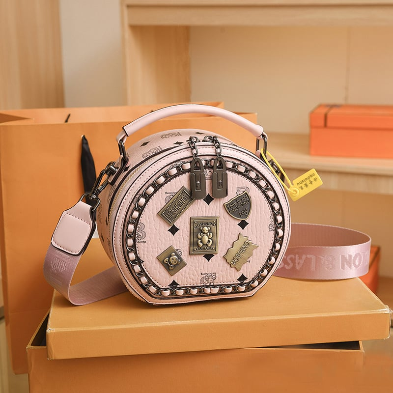 Bärentasche aus echtem Leder mit doppeltem Reißverschluss™ - Tragen Sie es auf Ihre Art