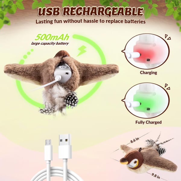 Chirp™ - Interaktives Vogelzwitscherndes Katzenspielzeug