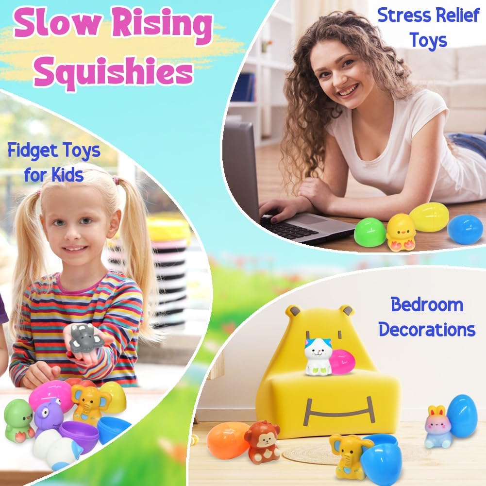 EggSquish™ - Squishy-Tierchen in bunten Überraschungseiern!