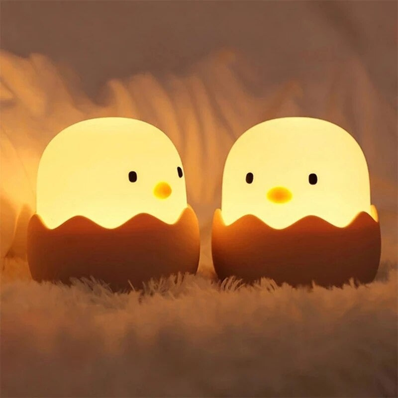 Eierförmige Nachttischlampe für Kinder