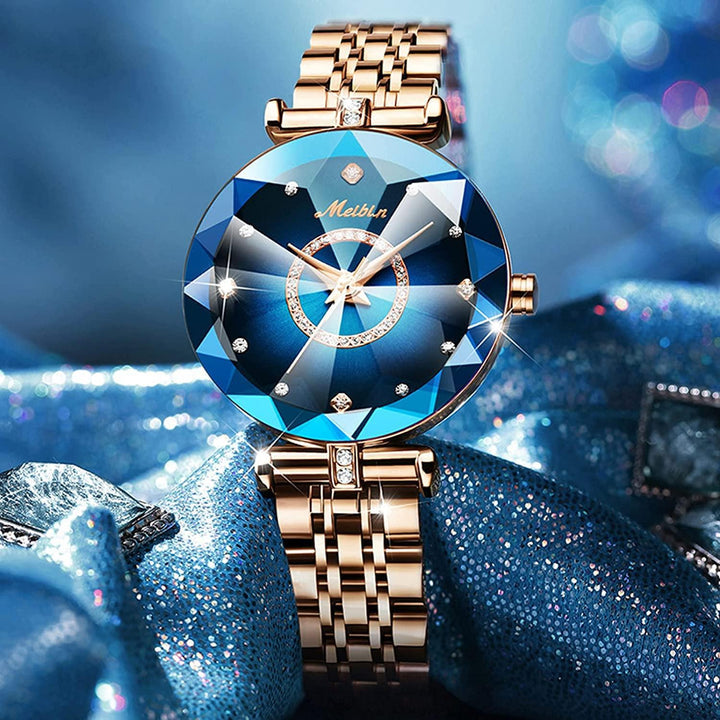 CrystalWristwatch™ - Diamant-Blumenuhr