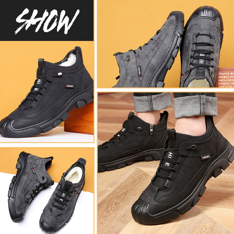 FurLux™ - Die Herren Leder Sneakers mit Kunstwollfütterung