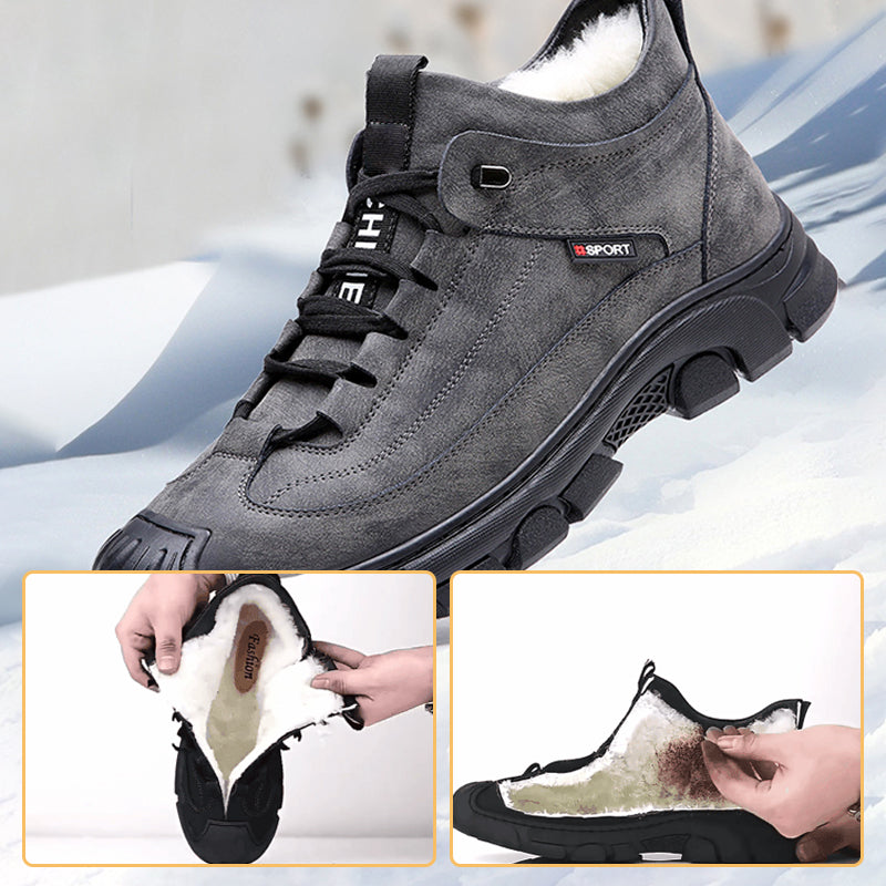 FurLux™ - Die Herren Leder Sneakers mit Kunstwollfütterung