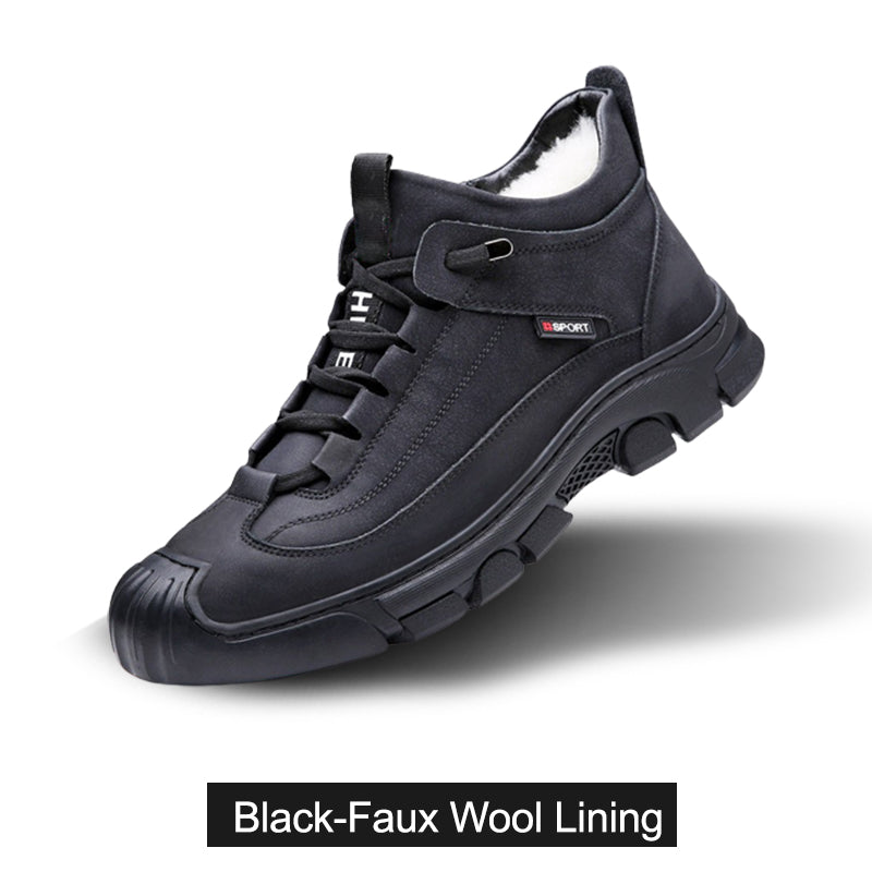 FurLux™ - Die Herren Leder Sneakers mit Kunstwollfütterung
