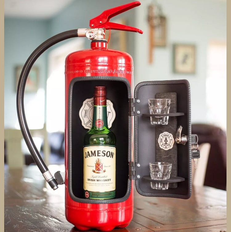 FireBar™ - Die außergewöhnliche Mini-Bar im Feuerlöscher-Look!