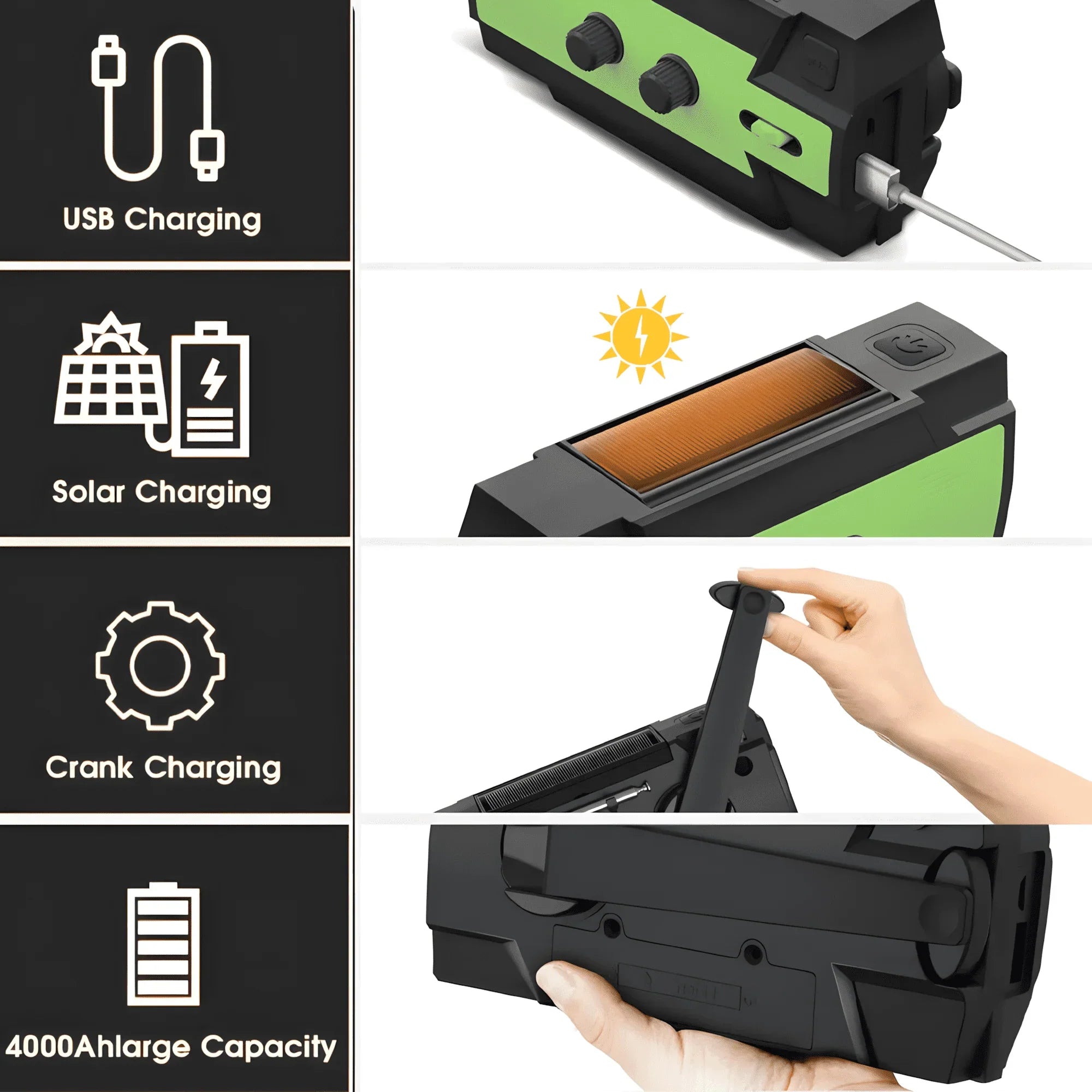 All-In-One Radio Emergency Solar Powered Radio
