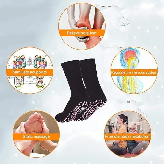 2+2 GRATIS | ThermaSoothe™ Akupressur-Selbstwärmende Gesundheitssocken